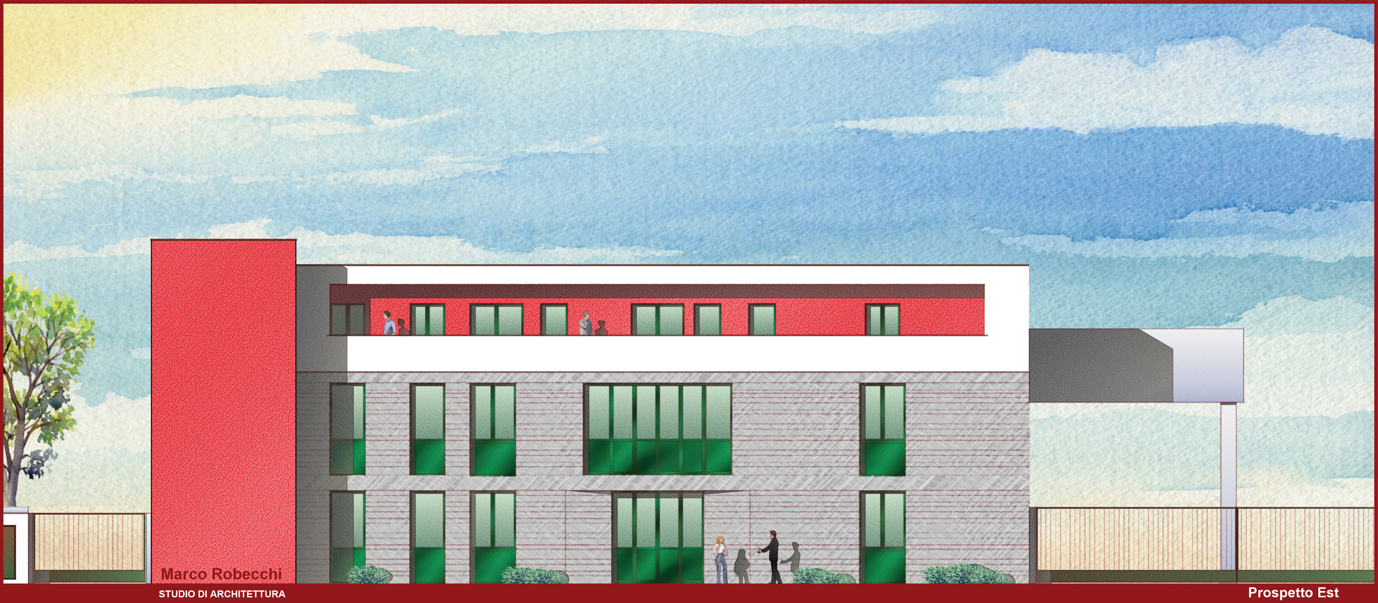 Completamento capannone esistente e costruzione nuova palazzina ... Colori capannoni industriali